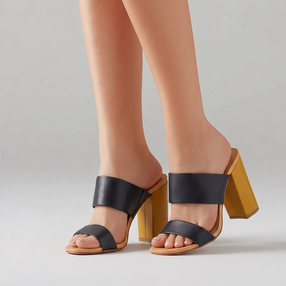🌿 Madewell The Kiera‎ Mule Sandal Black Size 6